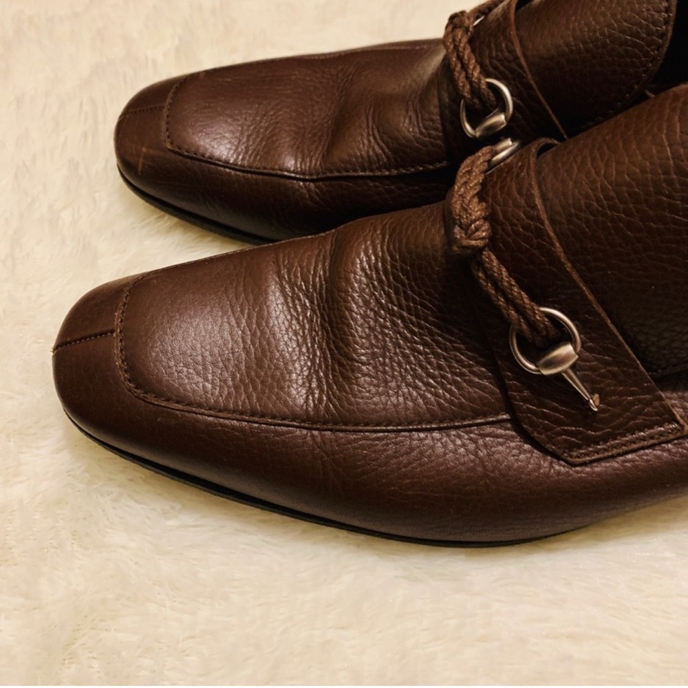 Gucci Men's Brown Leather Loafers